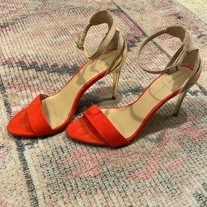Zara Basic Orange/Tan/Gold Heals